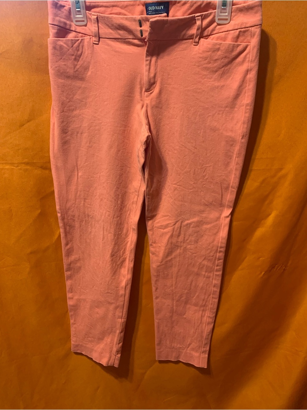 Old Navy Coral Pink Cropped Jeans